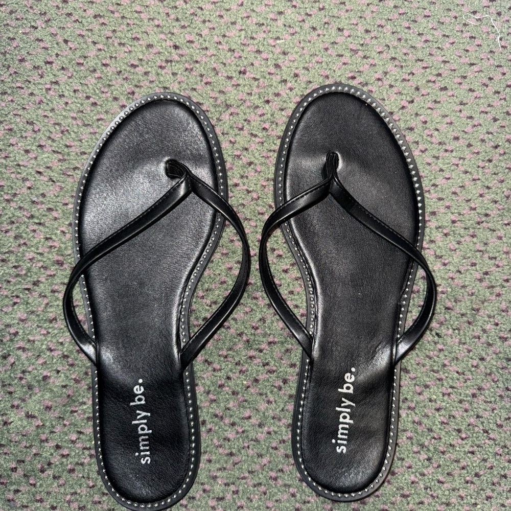 Simply Be Black Minimalist Sandals